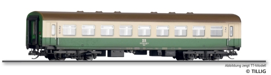 Tillig 75003 - H0 - Personenwagen 2. Kl. gealtert, DR, Ep. IV